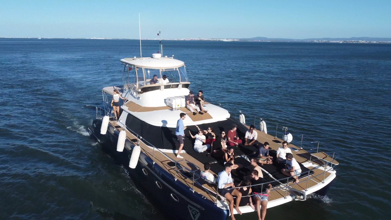 Aboard catamaran Oblivion